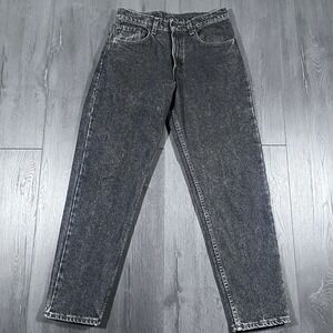 Vintage Levis 550 Women Jeans 30x30 Black Relaxed Fit USA Made Red Wing 1990 Tag